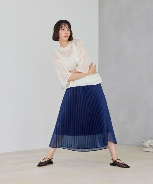 BIANCA / ビアンカ ニット・セーター | 【デイリーユース】シアーストライプニット | 詳細1