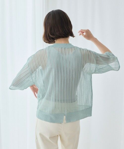 BIANCA / ビアンカ ニット・セーター | 【デイリーユース】シアーストライプニット | 詳細13