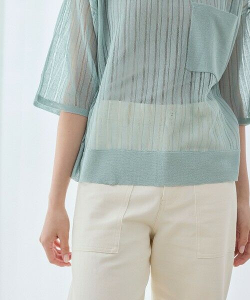 BIANCA / ビアンカ ニット・セーター | 【デイリーユース】シアーストライプニット | 詳細16