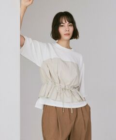 BIANCA / ビアンカ カットソー | 【デイリーユース】ビスチェ風ハーフスリーブT