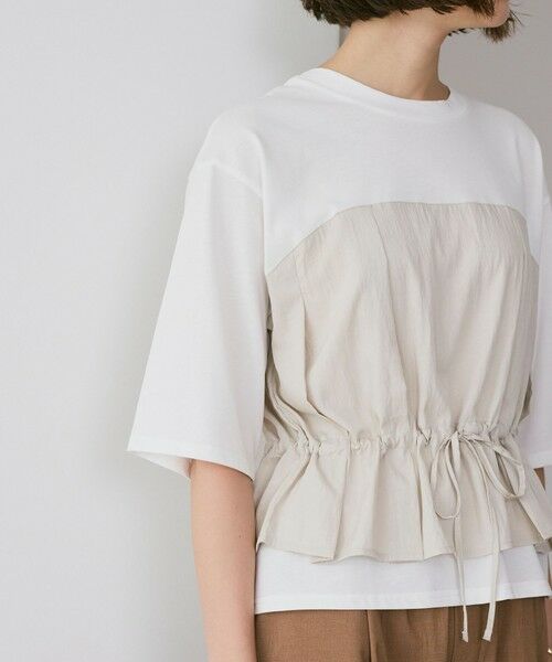 BIANCA / ビアンカ カットソー | 【デイリーユース】ビスチェ風ハーフスリーブT | 詳細10