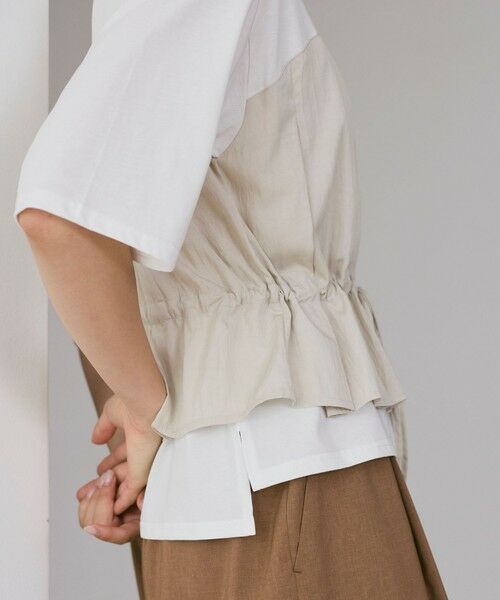 BIANCA / ビアンカ カットソー | 【デイリーユース】ビスチェ風ハーフスリーブT | 詳細15