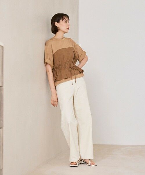 BIANCA / ビアンカ カットソー | 【デイリーユース】ビスチェ風ハーフスリーブT | 詳細5