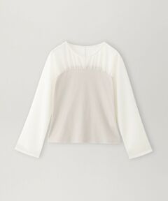 BIANCA / ビアンカ カットソー | 【着回し抜群】チュールシアーコンビカットソー