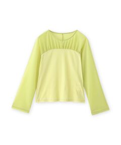 BIANCA / ビアンカ カットソー | 【着回し抜群】チュールシアーコンビカットソー