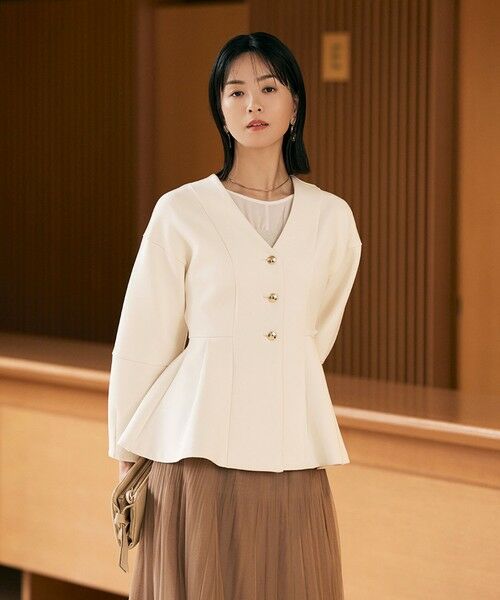 BIANCA / ビアンカ カットソー | 【着回し抜群】チュールシアーコンビカットソー | 詳細1