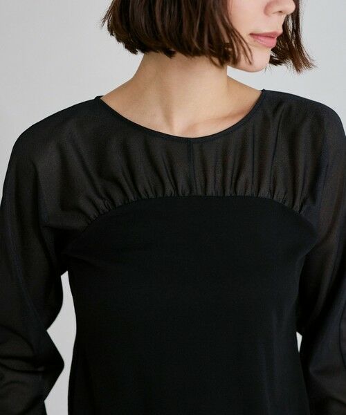 BIANCA / ビアンカ カットソー | 【着回し抜群】チュールシアーコンビカットソー | 詳細8