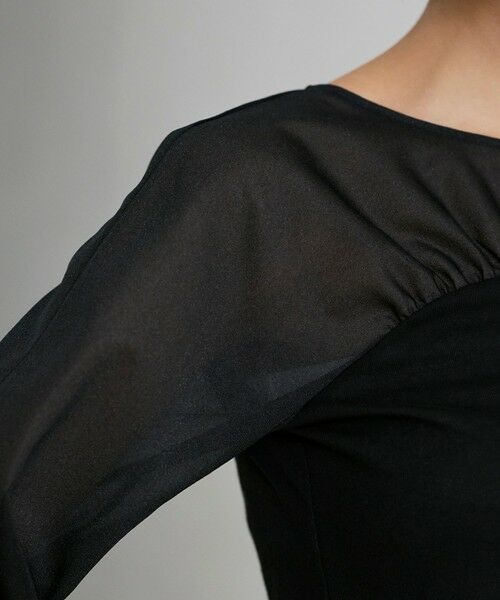 BIANCA / ビアンカ カットソー | 【着回し抜群】チュールシアーコンビカットソー | 詳細9