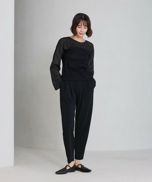 BIANCA / ビアンカ カットソー | 【着回し抜群】チュールシアーコンビカットソー | 詳細3