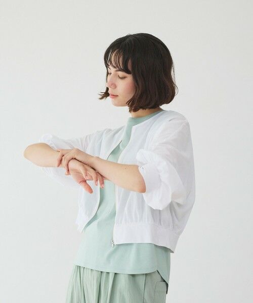 BIANCA / ビアンカ カットソー | 【着回し抜群】エアリータッチカットソーブルゾン | 詳細2