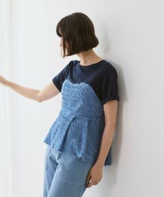 BIANCA / ビアンカ カットソー | 【着映えデザイン】ジャカードビスチェコンビT