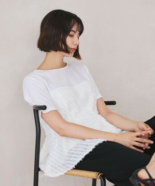 BIANCA / ビアンカ カットソー | 【着映えデザイン】ジャカードビスチェコンビT | 詳細1