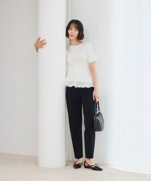 BIANCA / ビアンカ カットソー | 【着映えデザイン】ジャカードビスチェコンビT | 詳細2
