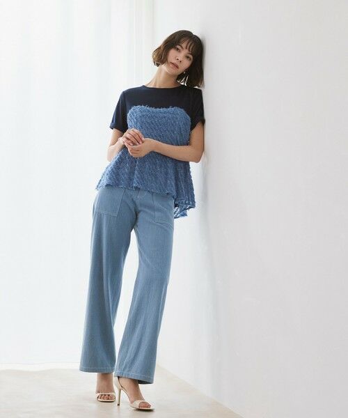 BIANCA / ビアンカ カットソー | 【着映えデザイン】ジャカードビスチェコンビT | 詳細4