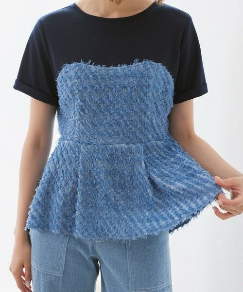 BIANCA / ビアンカ カットソー | 【着映えデザイン】ジャカードビスチェコンビT | 詳細6