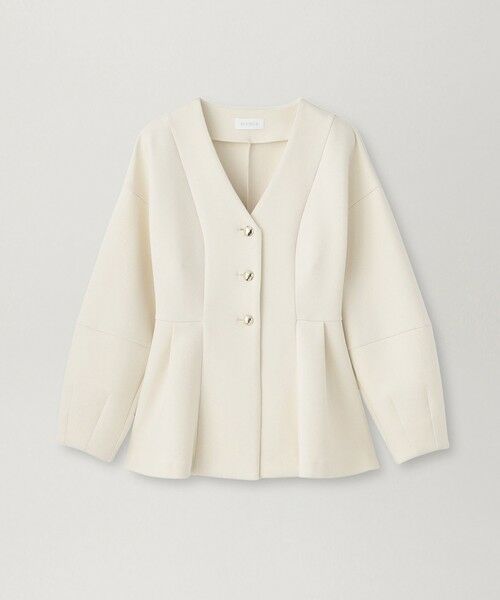 BIANCA / ビアンカ その他アウター | 【BAILA12月号掲載】【軽量で美シルエット】ジャージーペプラムジャケット | 詳細16