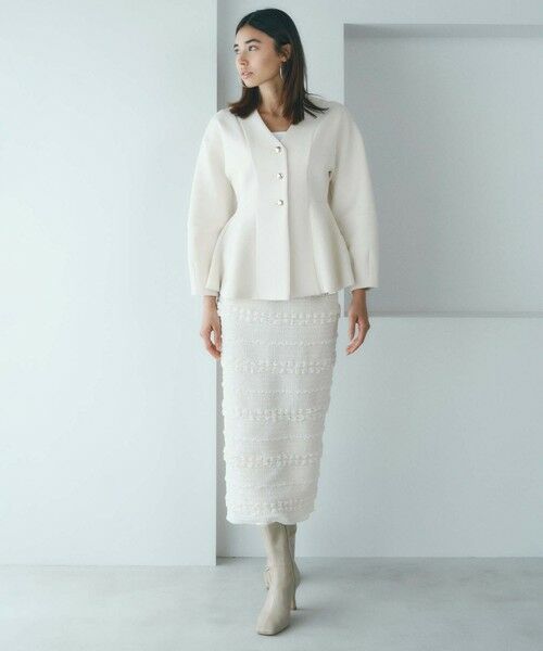 BIANCA / ビアンカ その他アウター | 【BAILA12月号掲載】【軽量で美シルエット】ジャージーペプラムジャケット | 詳細4