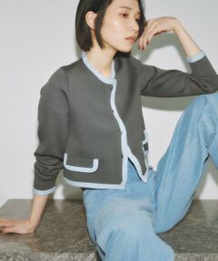 BIANCA / ビアンカ その他アウター | 【BAILA12月号掲載】【着映えリュクス】ミラノリブニットジャケット