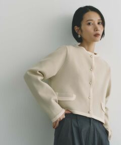 BIANCA / ビアンカ その他アウター | 【BAILA12月号掲載】【着映えリュクス】ミラノリブニットジャケット