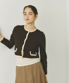 BIANCA / ビアンカ その他アウター | 【BAILA12月号掲載】【着映えリュクス】ミラノリブニットジャケット