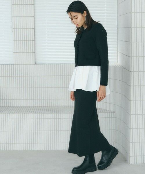 BIANCA / ビアンカ その他アウター | 【BAILA12月号掲載】【着映えリュクス】ミラノリブニットジャケット | 詳細10