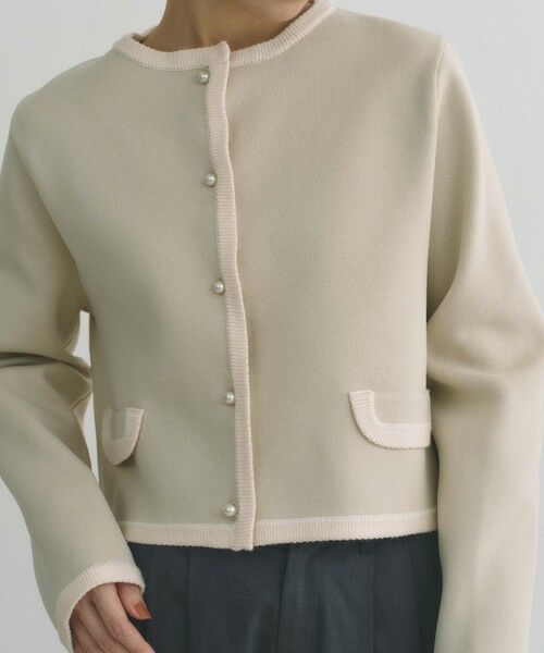 BIANCA / ビアンカ その他アウター | 【BAILA12月号掲載】【着映えリュクス】ミラノリブニットジャケット | 詳細16