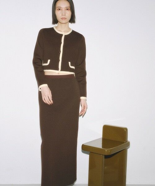 BIANCA / ビアンカ その他アウター | 【BAILA12月号掲載】【着映えリュクス】ミラノリブニットジャケット | 詳細1