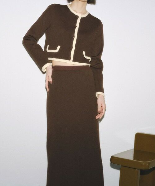 BIANCA / ビアンカ その他アウター | 【BAILA12月号掲載】【着映えリュクス】ミラノリブニットジャケット | 詳細2