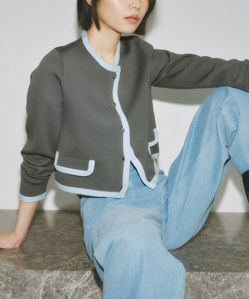 BIANCA / ビアンカ その他アウター | 【BAILA12月号掲載】【着映えリュクス】ミラノリブニットジャケット | 詳細5