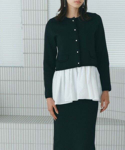 BIANCA / ビアンカ その他アウター | 【BAILA12月号掲載】【着映えリュクス】ミラノリブニットジャケット | 詳細8