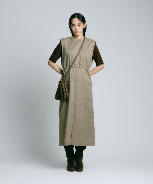 BIANCA / ビアンカ ロング・マキシ丈ワンピース | 【BAILA12月号掲載】【2WAY着回し】千鳥格子ナローワンピース | 詳細1