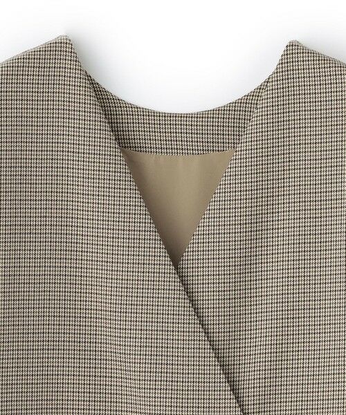 BIANCA / ビアンカ ロング・マキシ丈ワンピース | 【BAILA12月号掲載】【2WAY着回し】千鳥格子ナローワンピース | 詳細7
