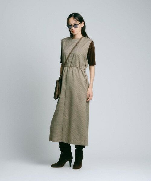 BIANCA / ビアンカ ロング・マキシ丈ワンピース | 【BAILA12月号掲載】【2WAY着回し】千鳥格子ナローワンピース | 詳細2