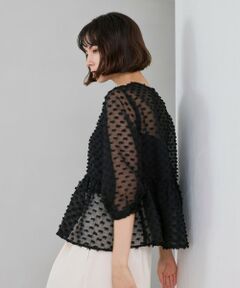 BIANCA / ビアンカ シャツ・ブラウス | 【着映え叶う】ドットライク シアージャカードブラウス