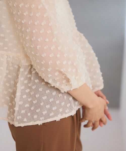 BIANCA / ビアンカ シャツ・ブラウス | 【着映え叶う】ドットライク シアージャカードブラウス | 詳細11