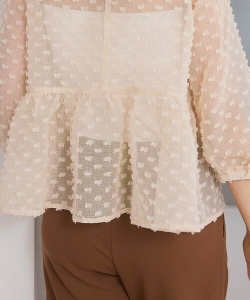 BIANCA / ビアンカ シャツ・ブラウス | 【着映え叶う】ドットライク シアージャカードブラウス | 詳細13