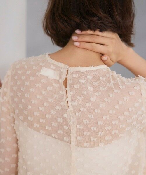 BIANCA / ビアンカ シャツ・ブラウス | 【着映え叶う】ドットライク シアージャカードブラウス | 詳細14