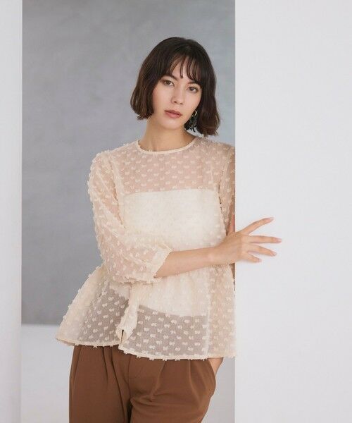 BIANCA / ビアンカ シャツ・ブラウス | 【着映え叶う】ドットライク シアージャカードブラウス | 詳細9