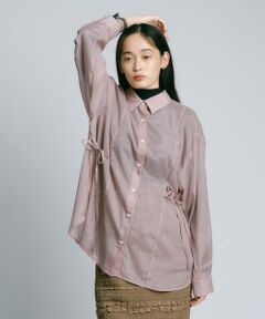 BIANCA / ビアンカ シャツ・ブラウス | 【オンオフ着回し】シアーコードデザインブラウス