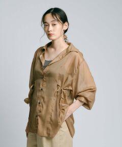 BIANCA / ビアンカ シャツ・ブラウス | 【オンオフ着回し】シアーコードデザインブラウス