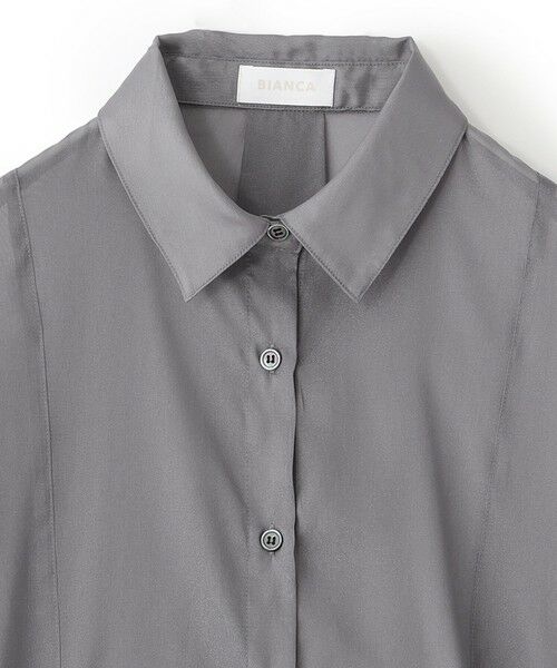 BIANCA / ビアンカ シャツ・ブラウス | 【オンオフ着回し】シアーコードデザインブラウス | 詳細11