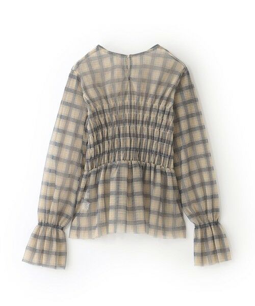 BIANCA / ビアンカ シャツ・ブラウス | 【トレンドミックス】シアーチェックペプラムブラウス | 詳細12