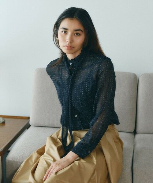 BIANCA / ビアンカ シャツ・ブラウス | 【着回し2WAY】クラシカル シアーボウタイブラウス | 詳細3