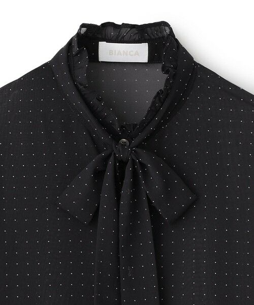BIANCA / ビアンカ シャツ・ブラウス | 【着回し2WAY】クラシカル シアーボウタイブラウス | 詳細7