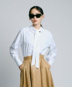BIANCA / ビアンカ シャツ・ブラウス | 【BAILA12月号掲載】【前後2WAYで着回し抜群】ボウタイブラウス