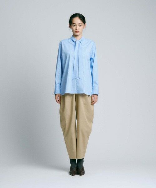 BIANCA / ビアンカ シャツ・ブラウス | 【前後2WAYで着回し抜群】ボウタイ　ストライプブラウス | 詳細3