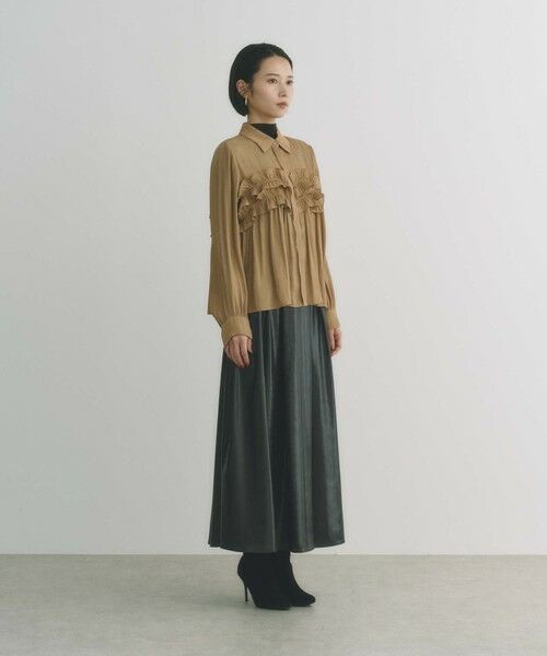 BIANCA / ビアンカ シャツ・ブラウス | 【BAILA12月号掲載】【着映えが叶う】ラメフリルブラウス | 詳細10