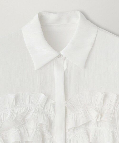 BIANCA / ビアンカ シャツ・ブラウス | 【BAILA12月号掲載】【着映えが叶う】ラメフリルブラウス | 詳細14