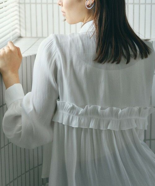 BIANCA / ビアンカ シャツ・ブラウス | 【BAILA12月号掲載】【着映えが叶う】ラメフリルブラウス | 詳細2