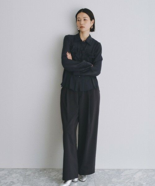 BIANCA / ビアンカ シャツ・ブラウス | 【BAILA12月号掲載】【着映えが叶う】ラメフリルブラウス | 詳細5